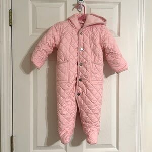 Ralph Lauren Quilted Bunting Size 9M Pink